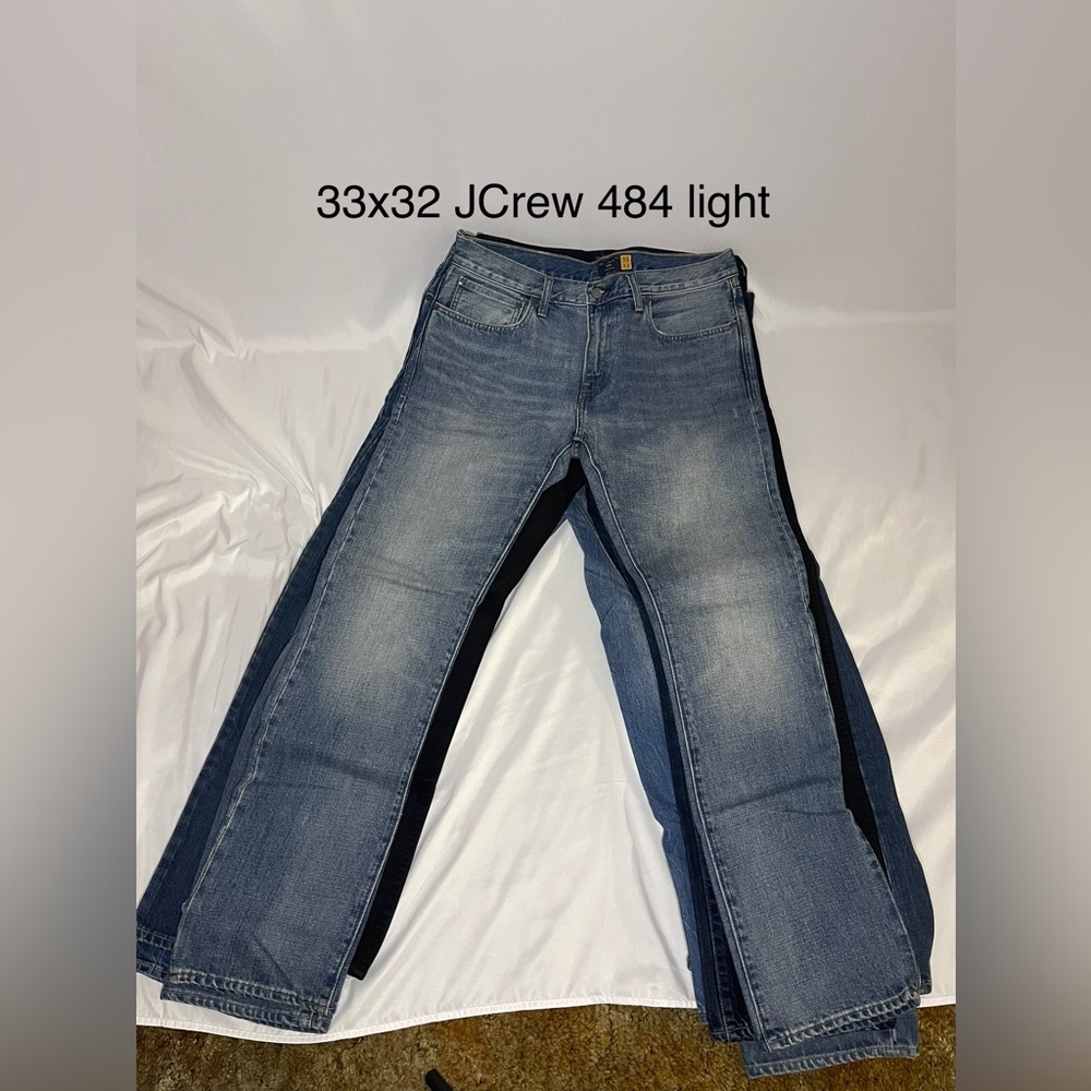 33x32 JCrew 484 Denim Light Wash